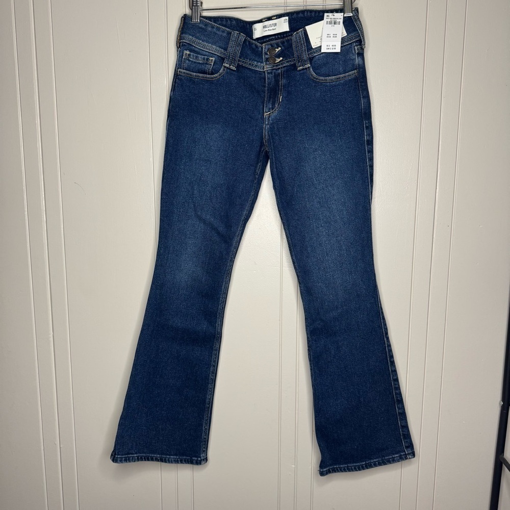 Hollister Low-Rise Dark Wash Bootcut Jeans - Picture 2 of 15